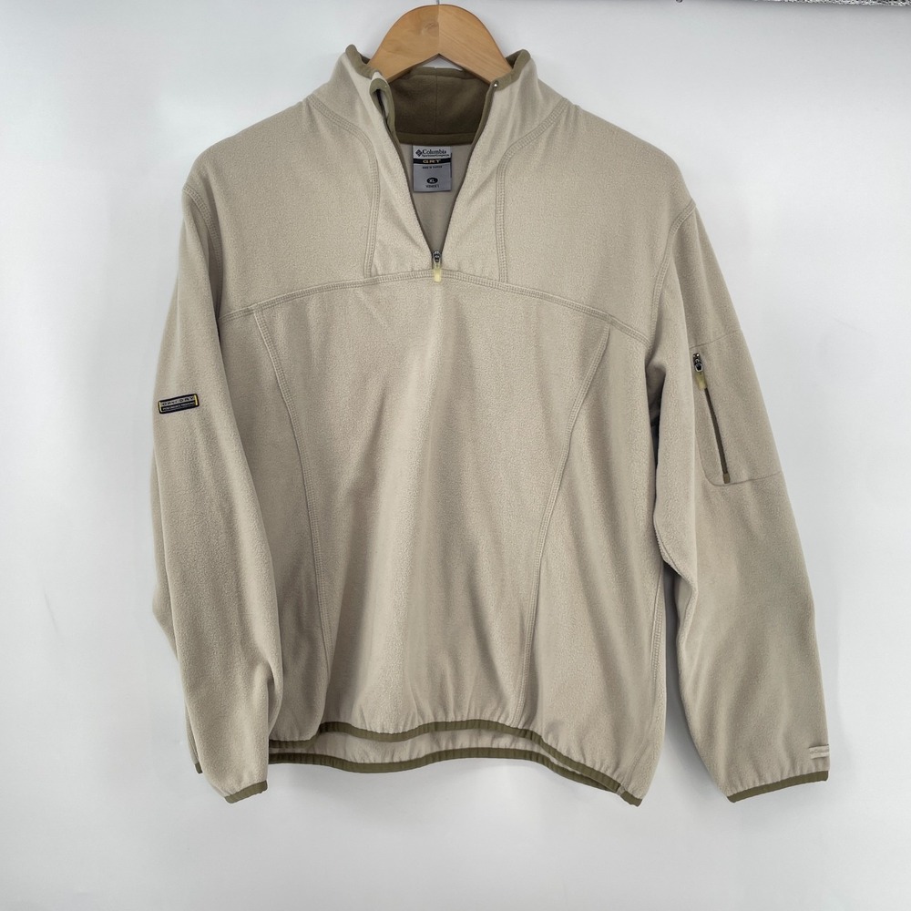 Vtg 90s Columbia GRT Women XL 1/4 Zip Pullover Fleece Granola Gorpcore Omni Dry